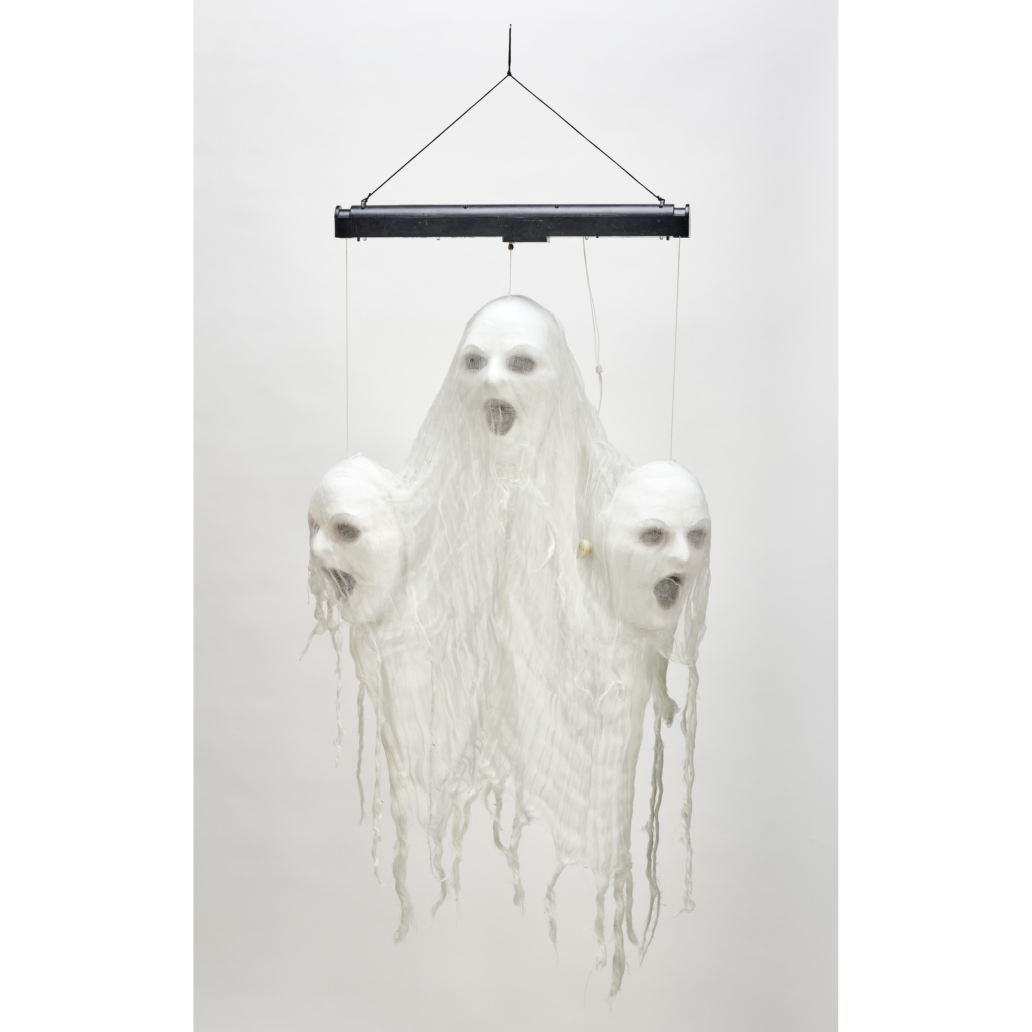 36" LED Lighted Floating Ghost Skulls