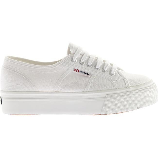 superga leather flatform