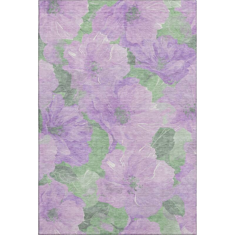 Premium Washable Super Soft Contemporary Floral Mayfield Rug