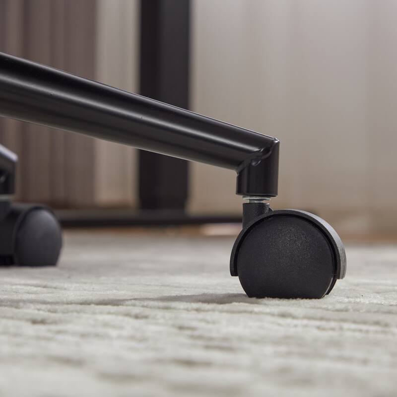 Office Chair,Mid Back Home Office Desk Task Chair with Wheels and Arms Ergonomic PU Leather Computer Rolling Swivel Chair