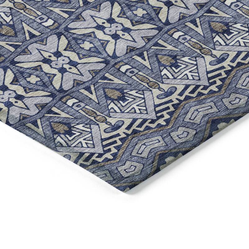 HomeRoots Moroccan Transitional Rectangle Outdoor Rug