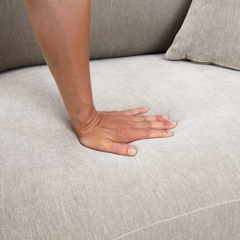 Furniture of America Lurek Mid Century Modern 3-Piece Chenille Sofa Set