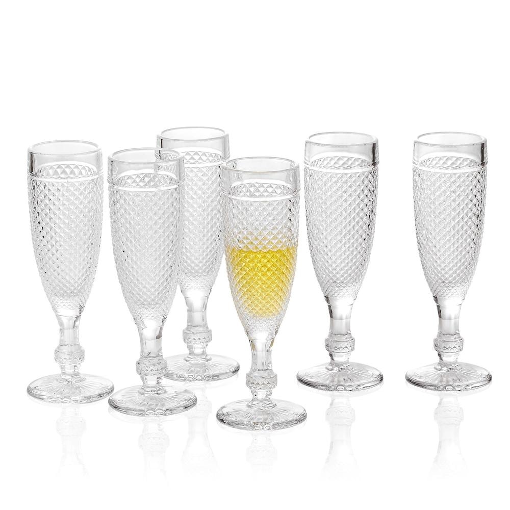 JoyJolt Cosmo Double Wall Stemless Champagne Flutes Glasses - 5 oz