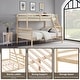 preview thumbnail 4 of 41, Twin Over Full Bunk Bed,Solid Wood Frame,High Guardrail,Safe for Kids