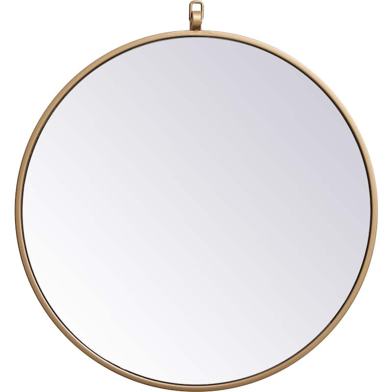 Elegant Lighting Eternity 21" Diameter Circular Beveled Metal Framed - Brass