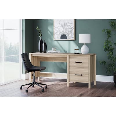 Signature Design by Ashley Battelle Tan 60" Home Office Desk