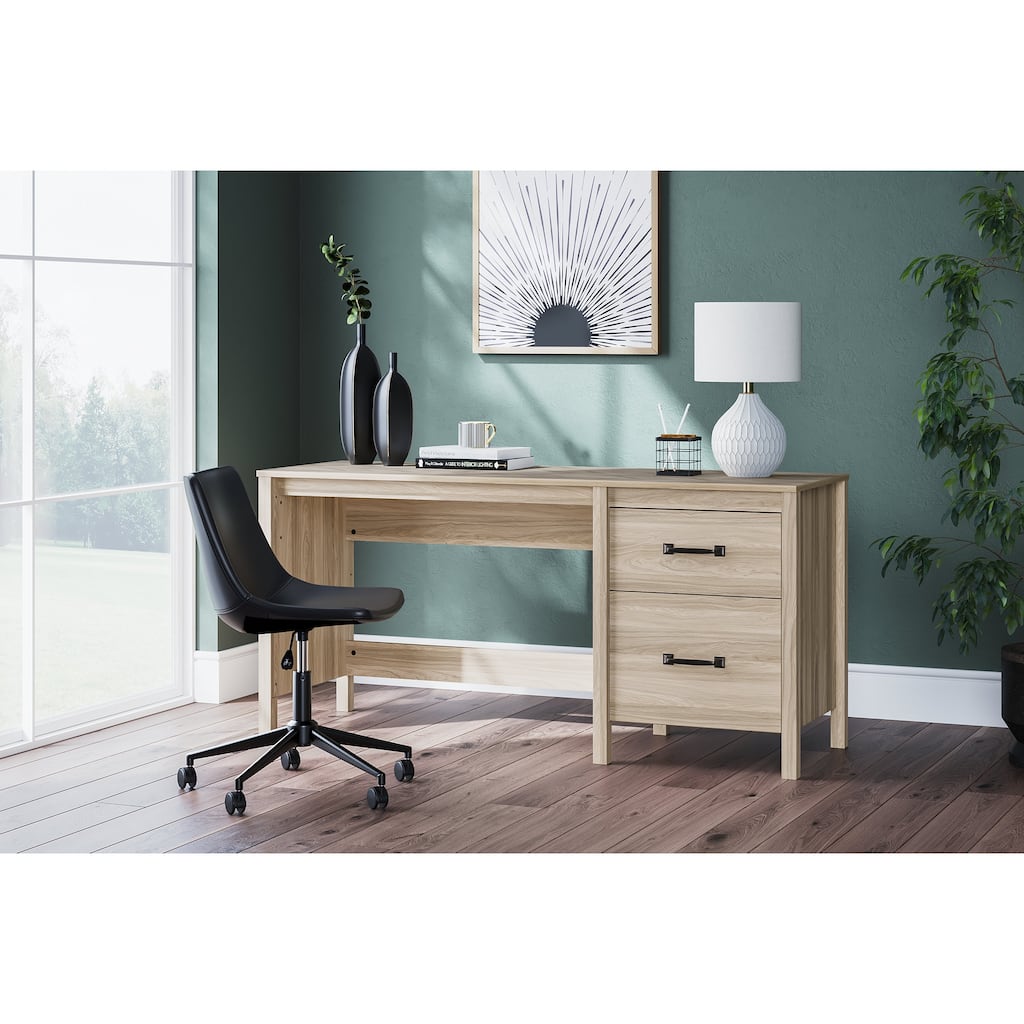 Signature Design by Ashley Battelle Tan 60" Home Office Desk