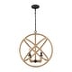 preview thumbnail 9 of 7, Marina 4-Light Chandelier in Natural Black - 4 Light Chandelier