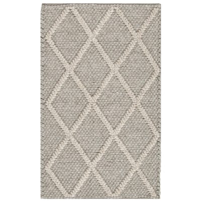 SAFAVIEH Handmade Natura Qiong Wool/ Viscose Trellis Rug