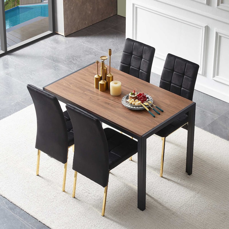 5-Piece Dining Set - Black