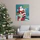 Stupell Industries Season's Greetings Santa's List Chimney Canvas Wall ...