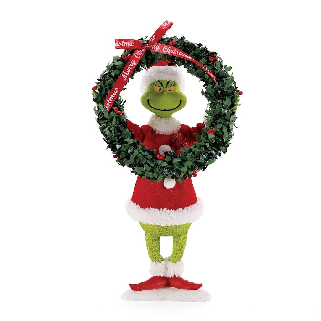 Dept 56 Grinch Decorates Christmas Figure