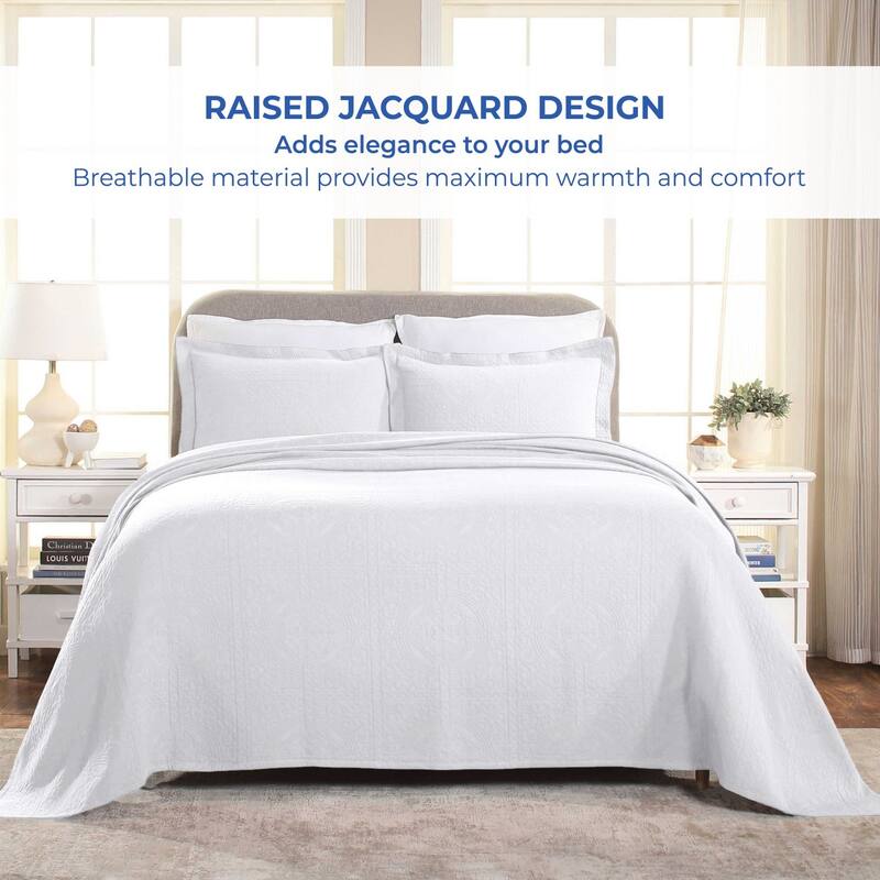 Superior Fleur De Lis Cotton Decorative Bedspread Set