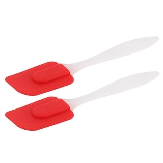 Kitchen Silicone Head Plastic Handle Nonstick Spatula Scraper Red 2PCS - On  Sale - Bed Bath & Beyond - 35610268