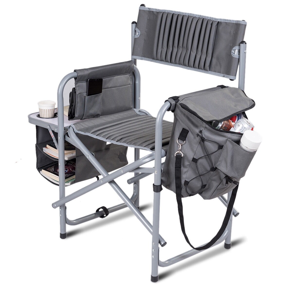 4 Pack Kamp Rite Camp Folding Director S Chair With Side Table Cooler Sporting Goods Camping Furniture Romeinformation It