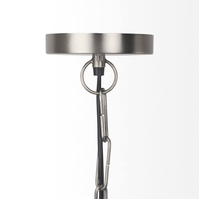 Leighton 15.0L x 15.0W x 20.0H Antique Nickel Pendant Light - 15.0L x 15.0W x 20.0H