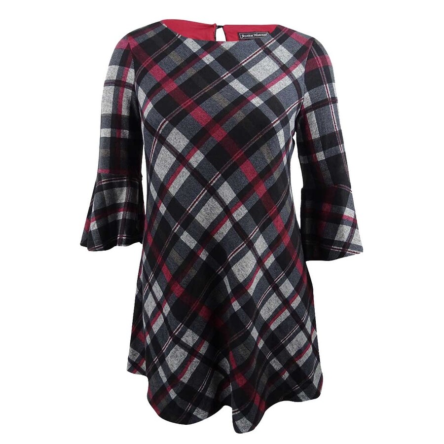 red and black plaid plus size