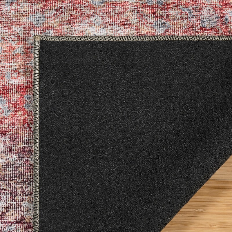 Thomasville Emporia Industrial Old World Chenille Machine Washable Non-Slip Flat Pile Area Rug Collection