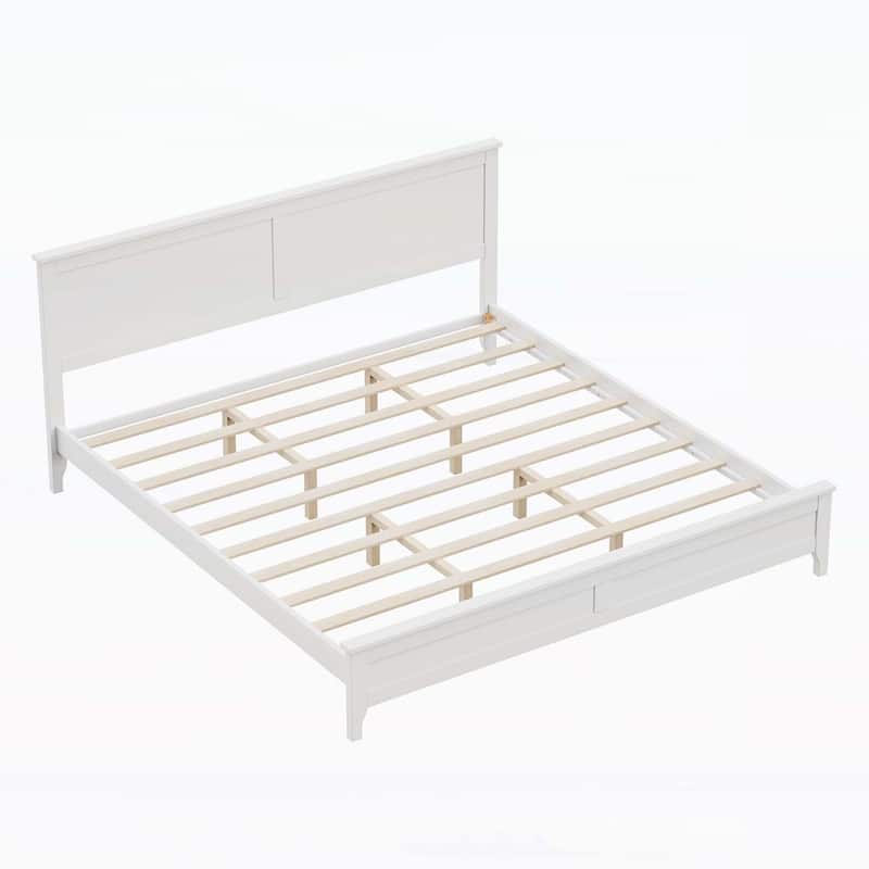 Charming Wood Platform Bed for Dreamy Nights and Relaxation