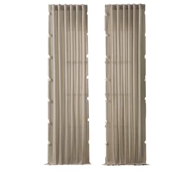Mercantile Ardmore Light Filtering Rod Pocket Back Tab Window Curtain Panel