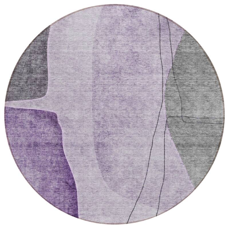 Machine Washable Indoor/ Outdoor Chantille Modern Abstract Rug