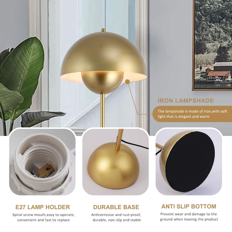 Industrial Metal Shade White/Black/Gold Floor Lamp with Foot Switch Modern Tall Standing Lamp for Living Room