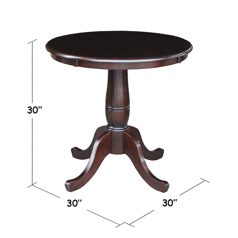 International Concepts 30-inch Round Pedestal Table