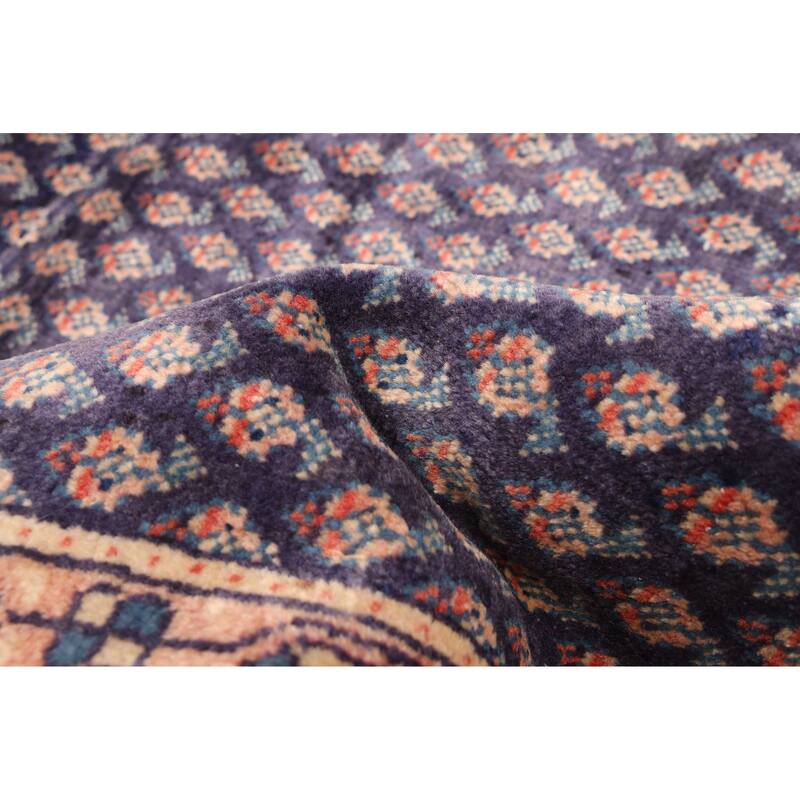 ECARPETGALLERY Hand-knotted Andelz Dark Navy Wool Rug - 3'8 x 10'8