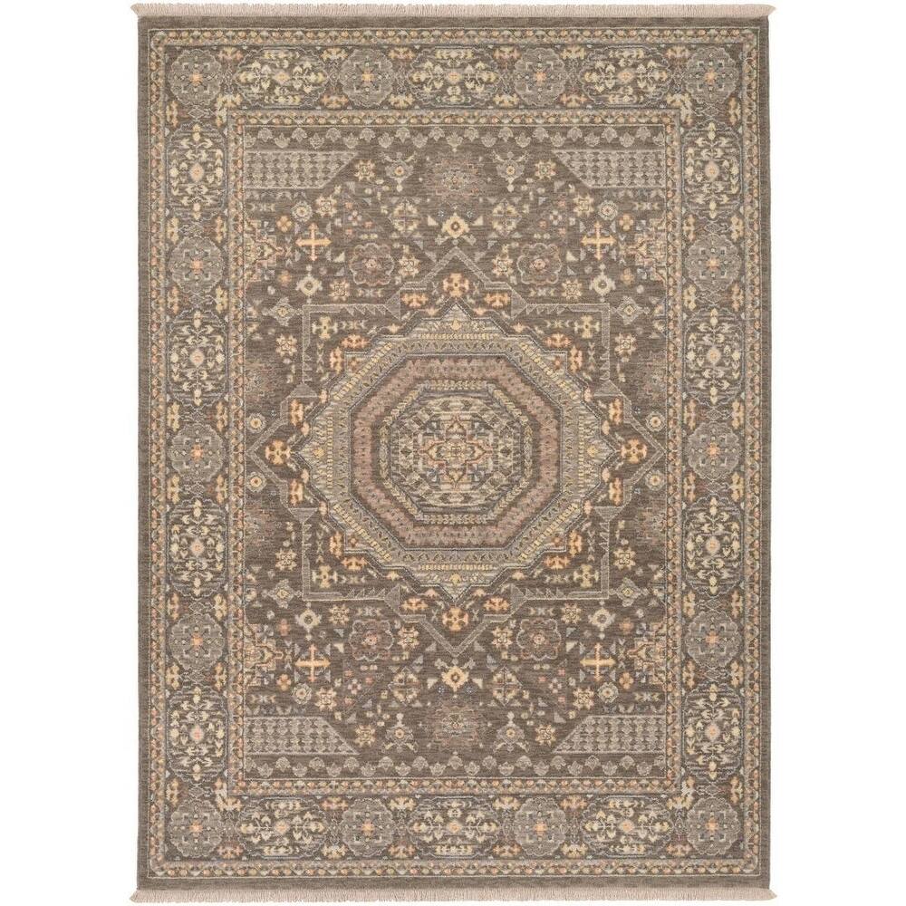 Couristan Elegance Elenora/Mocha-Beige Wool Area Rug