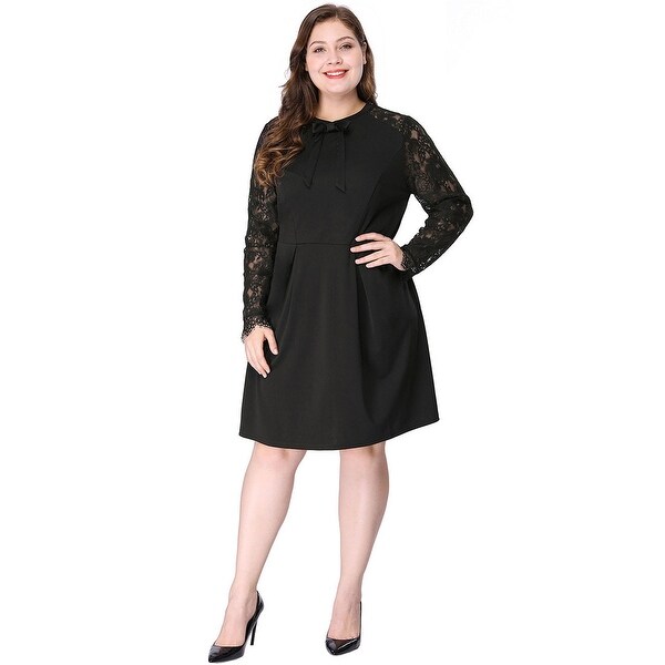 plus size above the knee dresses