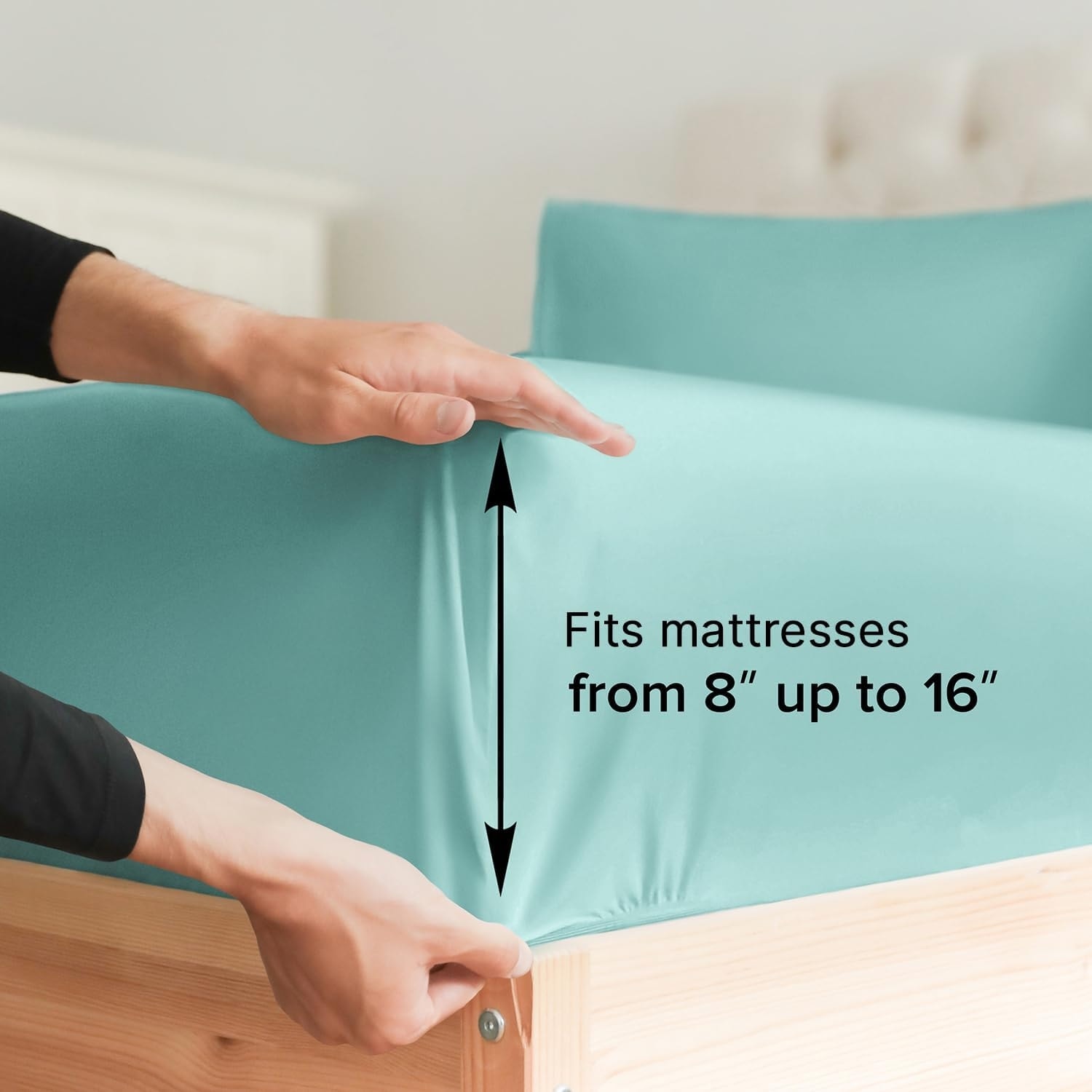 CGK Linens Microfiber 8" - 16" Deep Pocket Soft Fitted Sheet - Picture 65 of 413