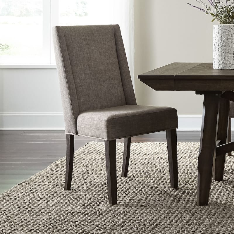 Double Bridge Dark Chestnut Opt 7 Piece Trestle Table Set