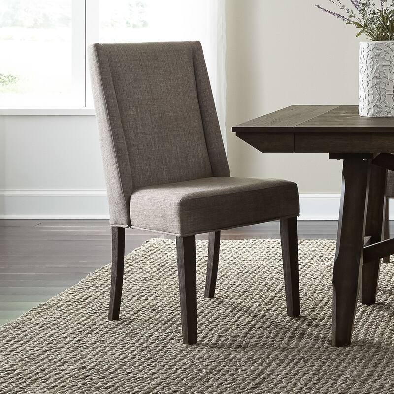 Double Bridge Dark Chestnut Optional 6 Piece Trestle Table Set