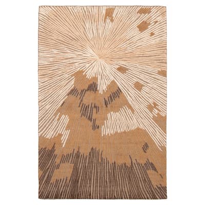 ECARPETGALLERY Hand-knotted Tangier Beige Wool Rug - 5'1 x 7'11