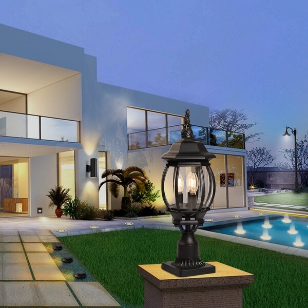 Outdoor 1 3 Light Post Lantern with Pier Mount Base Pack 1 or 2 On Sale Bed Bath Beyond 35542729