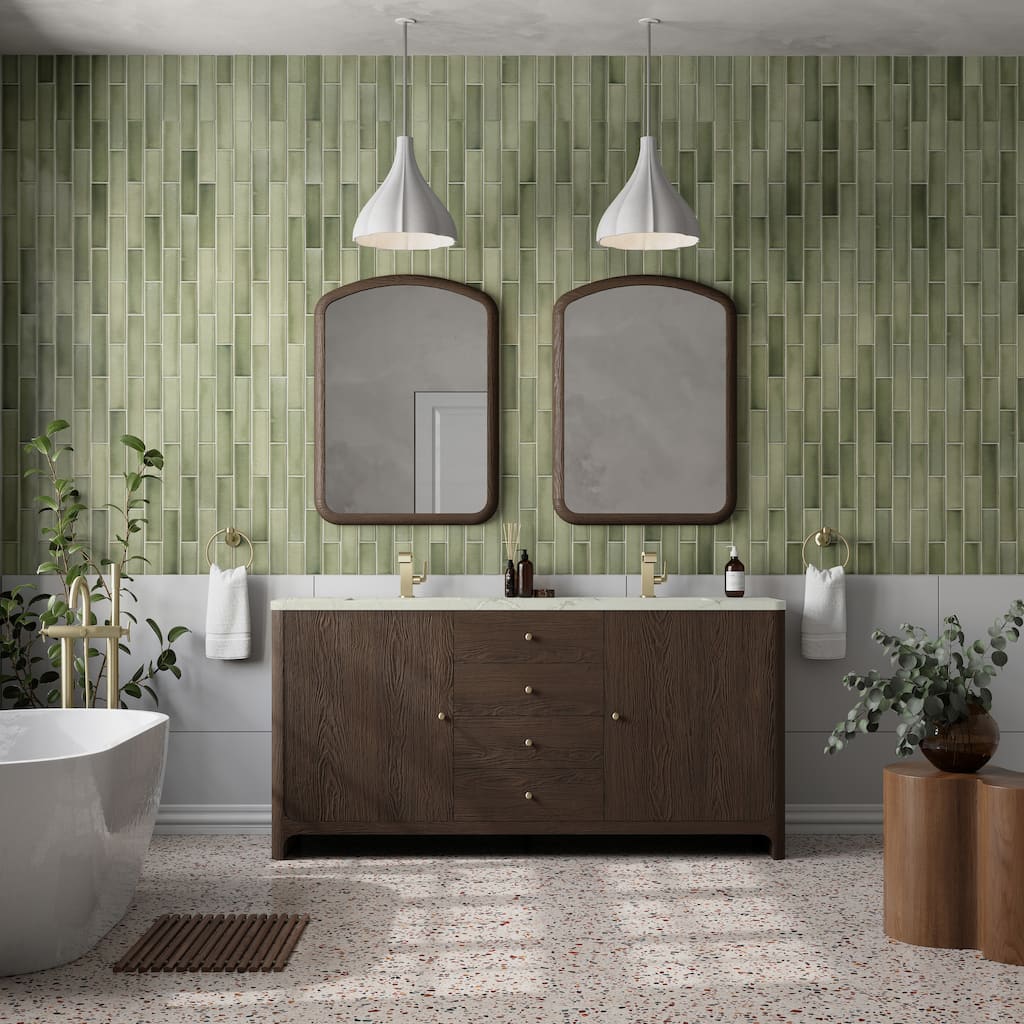 Gracyn 72" Double Vanity, Sable, w/FreePower Wireless Charger