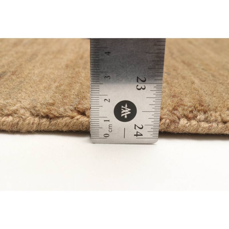 ECARPETGALLERY Hand Loomed Kashkuli Gabbeh Brown Wool Rug - 2'7 x 8'1