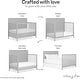 preview thumbnail 5 of 3, Dream On Me Dillian 5-in-1 Convertible Crib, JPMA & Greenguard Gold Certified - Pebble Grey
