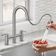 preview thumbnail 85 of 86, KRAUS Oletto Bridge Kitchen Faucet with 2-Function Pull-Down Sprayhead