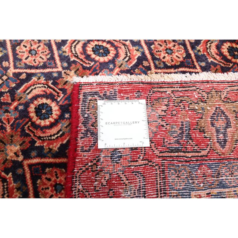 ECARPETGALLERY Hand-knotted Anatolian Vintage Dark Navy Wool Rug - 4'8 x 9'6