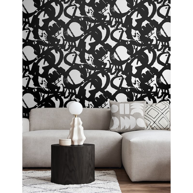 NextWall Inkblot Peel and Stick Wallpaper - 20.5 in. W x 18 ft. L