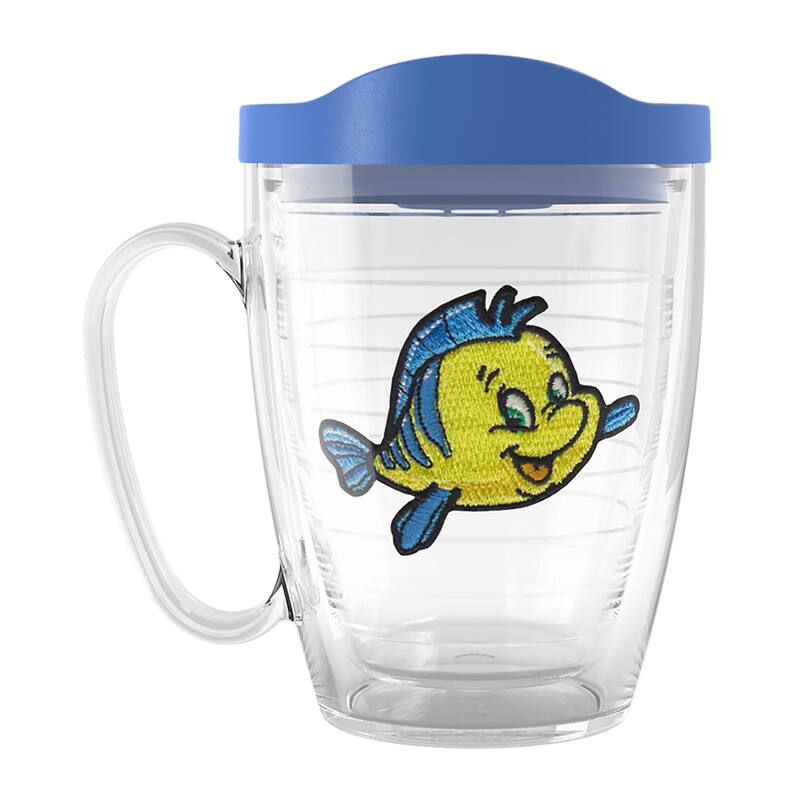 Tervis Disney The Little Mermaid Flounder Made in USA Double Walled Insulated Travel Tumbler, Classic - 16oz Mug - 16oz Mug