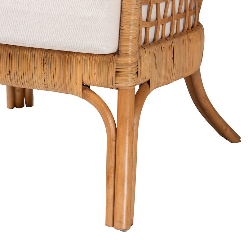 Regina Bohemian Light Honey Rattan Arm Chair