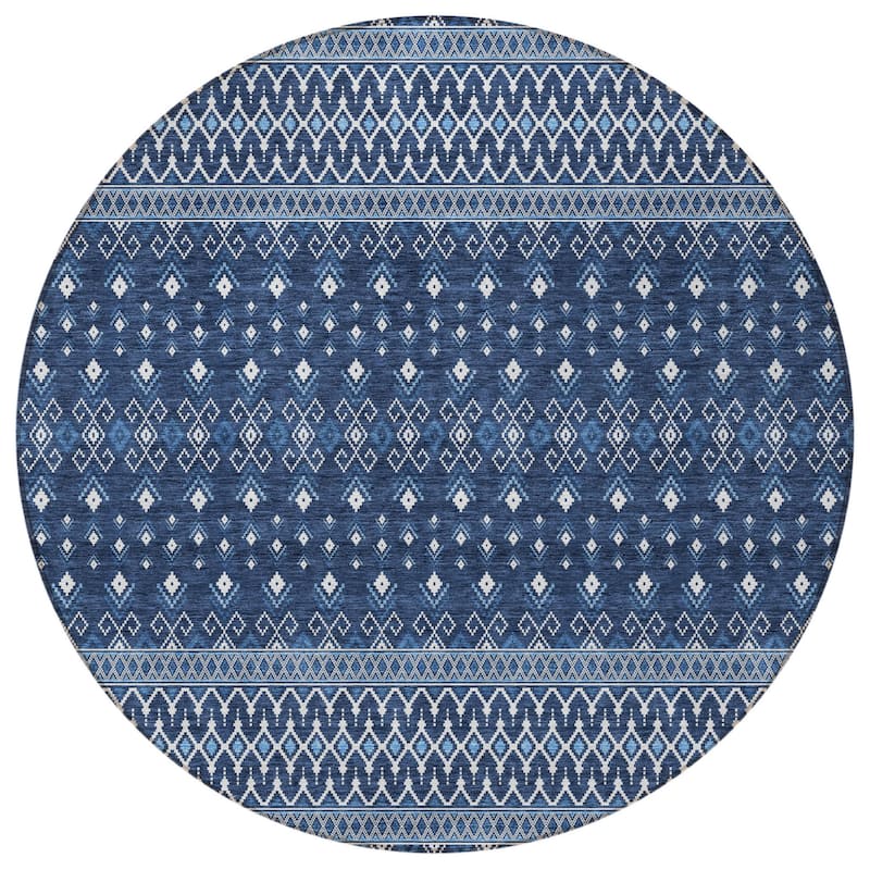 HomeRoots Tribal Transitional Rectangle Outdoor Rug