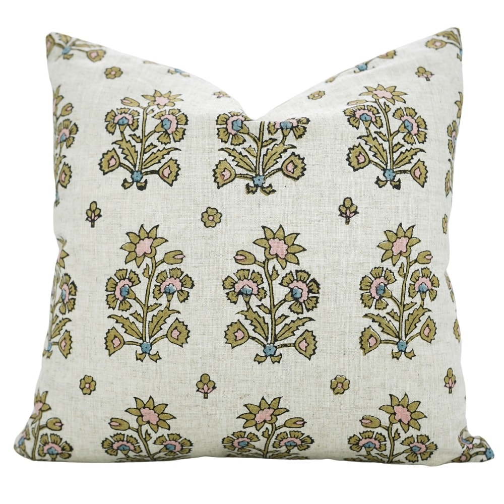 Fabdivine Flower Pattern Throw Home Decorative Cushion Cover for Living Room