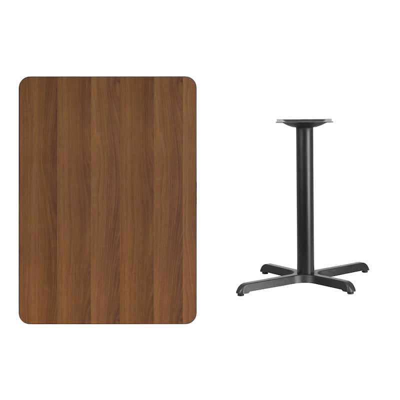 30'' x 42'' Rectangular Laminate Table Top w/ 23.5'' x 29.5'' Table Height Base - 30"W x 42"D x 31.125"H