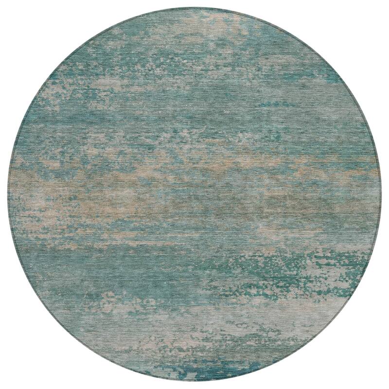 HomeRoots Abstract Transitional Rectangle Outdoor Rug