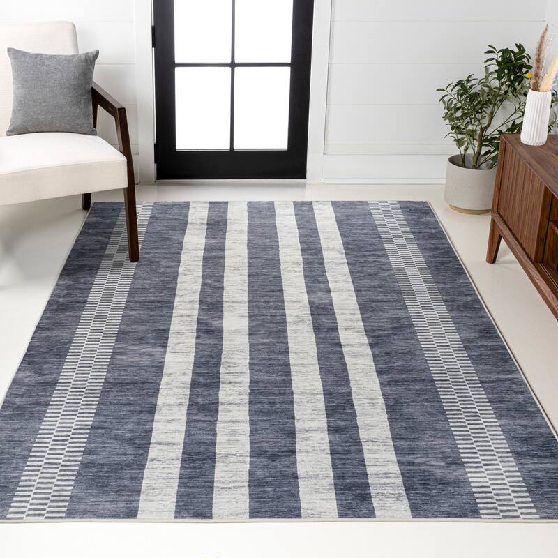 JONATHAN Y Timantii Bohemian Medallion Textured Weave Machine Washable Area Rug