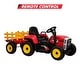 preview thumbnail 29 of 27, 12V Kids Ride on Tractor，Battery Powered Electric Tractor with Trailer