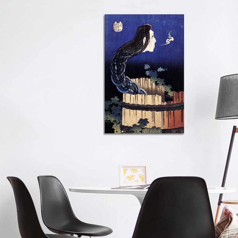 iCanvas "The Ghost Story of Okiku (Sarayashiki), 1830" by Katsushika Hokusai Canvas Print - 40x26x1.5